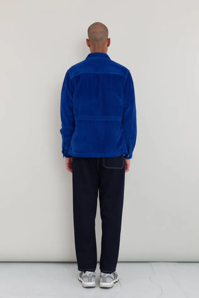 Folk Clothing Assembly Jacket 8211 Bright Blue Heavy Cord Mens Outerwear