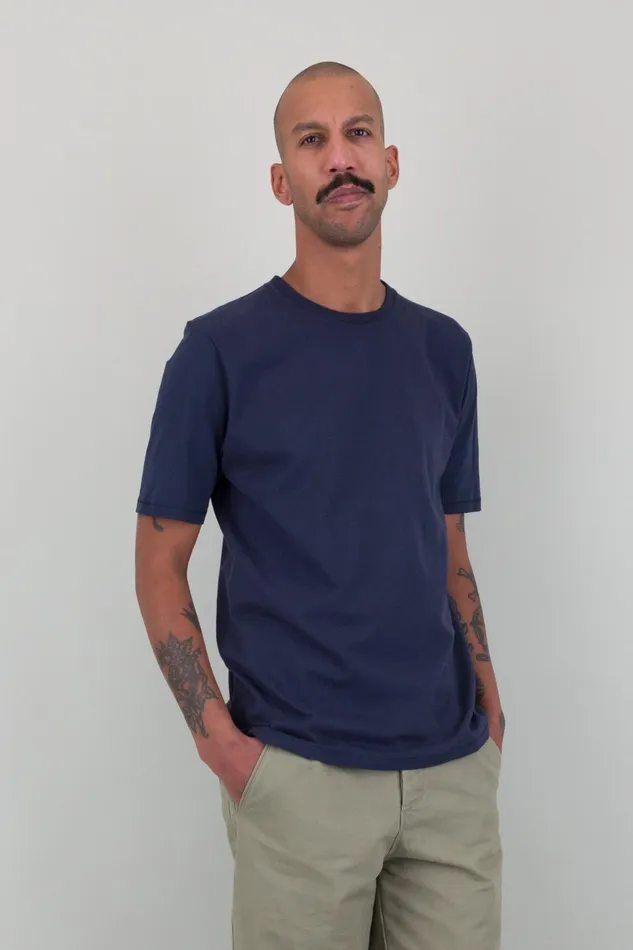 Folk Clothing Assembly TShirt 8211 Navy Mens TShirts