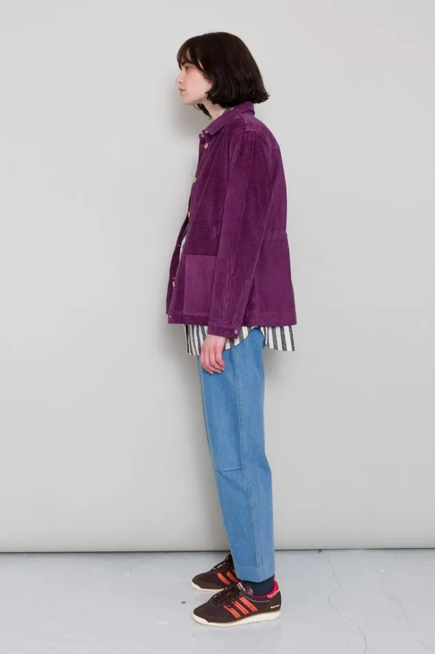 Folk Clothing Barrel Trousers 8211 Bleached Denim Womens Trousers