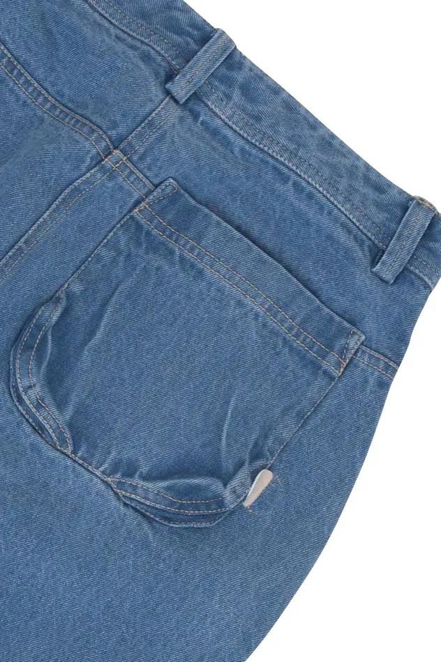 Folk Clothing Barrel Trousers 8211 Bleached Denim Womens Trousers