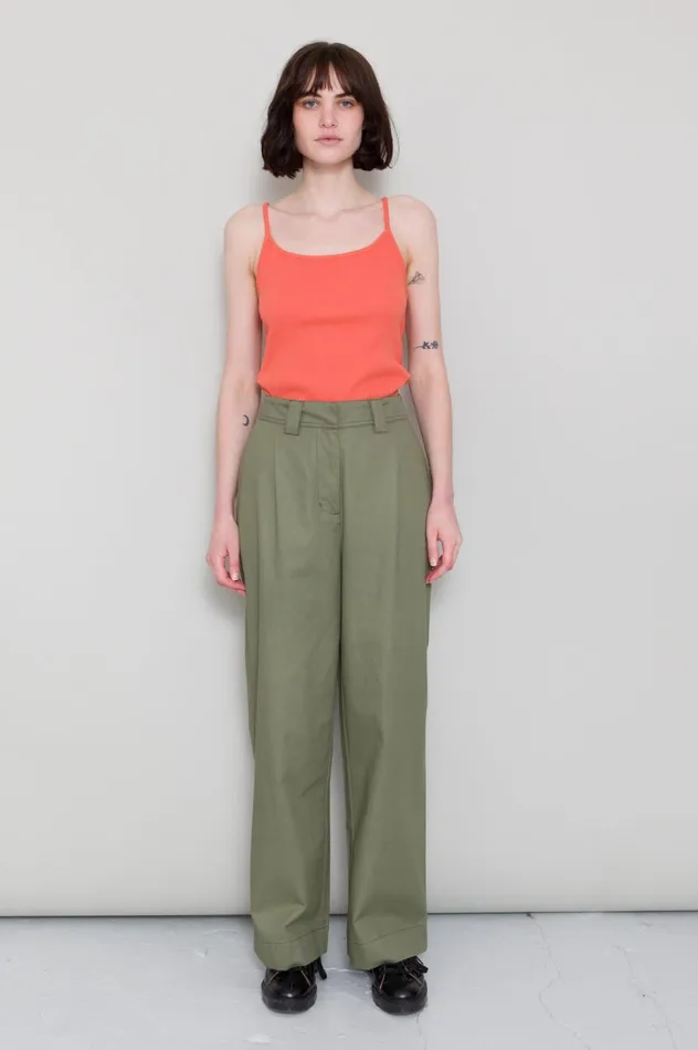Folk Clothing Bound Vest 8211 Vermillion Womens TShirts and Vests