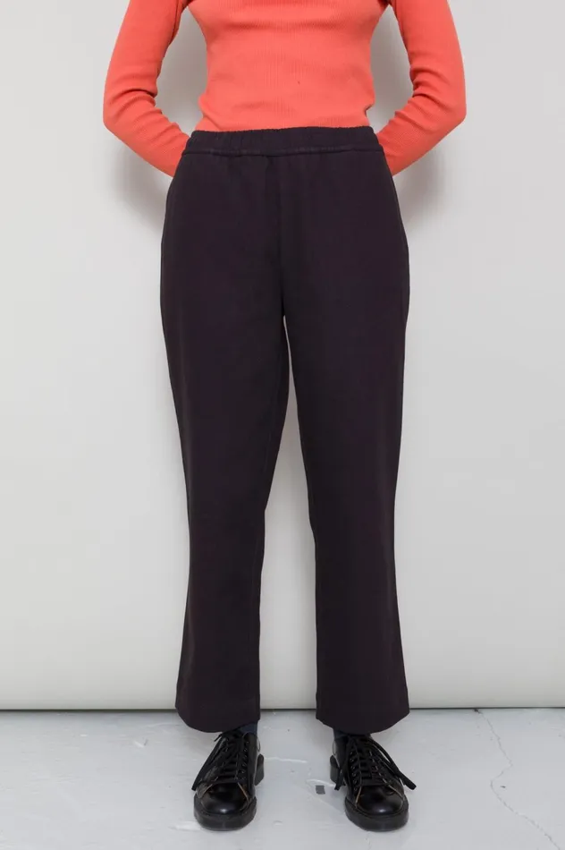 Folk Clothing Drawcord Signal Pant 8211 Soft Black Womens Trousers