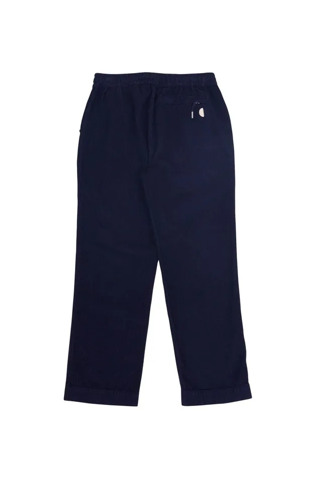 Folk Clothing Drawcord Signal Pant 8211 Soft Navy Cord Womens Trousers