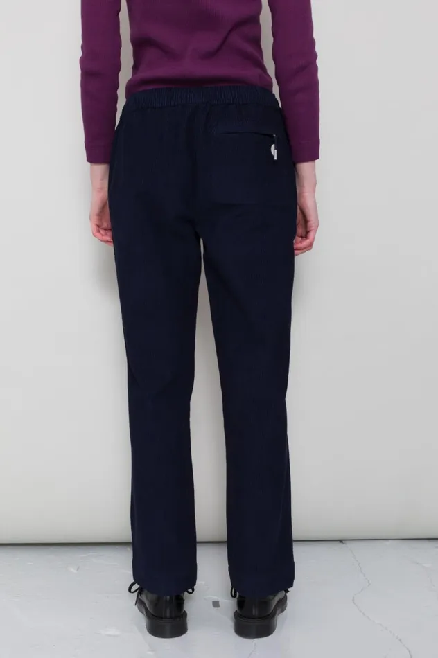 Folk Clothing Drawcord Signal Pant 8211 Soft Navy Cord Womens Trousers