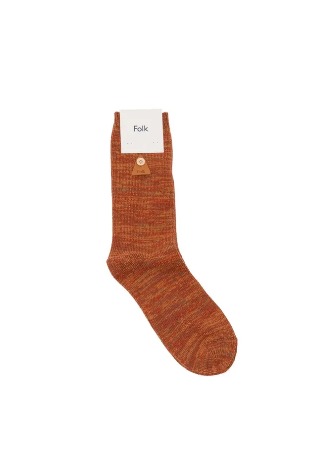 Folk Clothing Melange Socks 8211 Amber Mix MensWomens Socks
