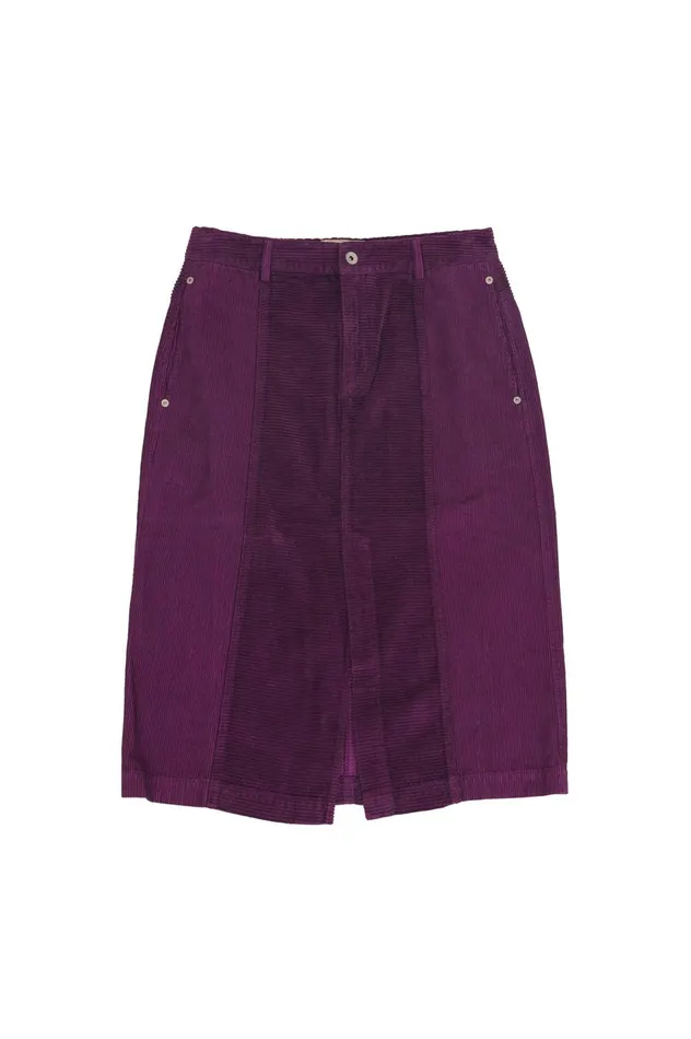 Folk Clothing Midi Panel Skirt 8211 Directional Cord Wine Womens Skirts and Dresses Folk Clothing Midi Panel Skirt 8211 Directional Cord Wine Womens Skirts and Dresses