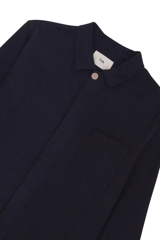 Folk Clothing Patch Shirt 8211 Black Flannel Mens Shirts