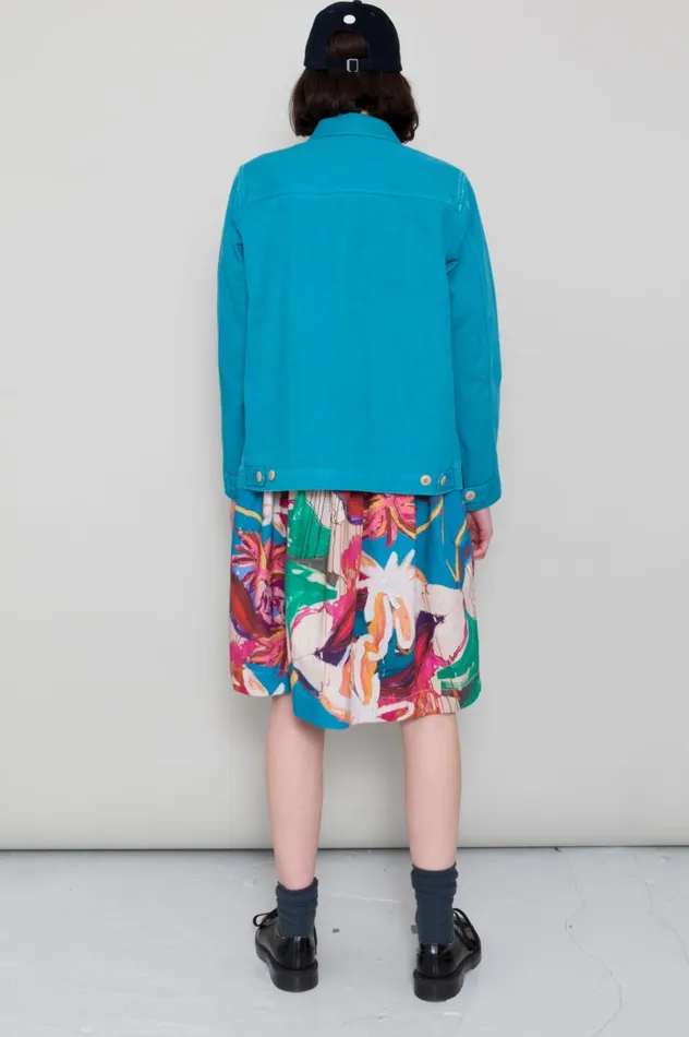 Folk Clothing Prism Jacket 8211 Verdigris Twill Womens Outerwear