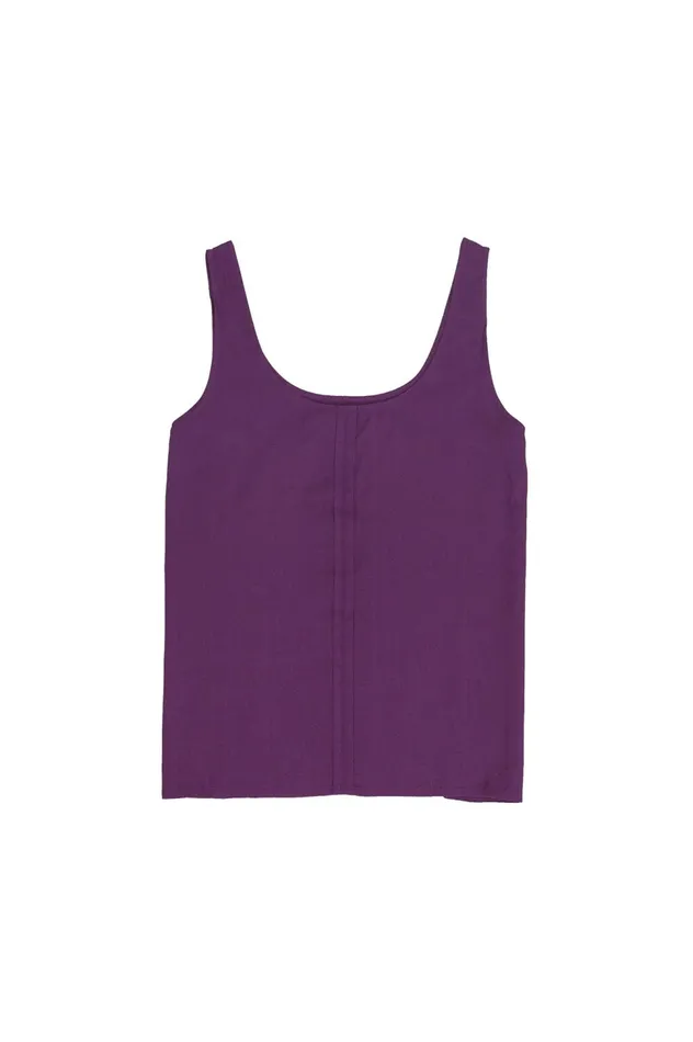 Folk Clothing Scoop Back Vest 8211 Wine Womens TShirts and Vests