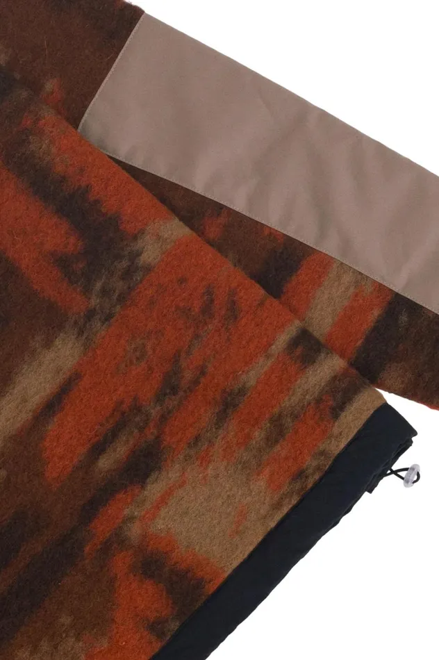 Folk Clothing Signal Fleece 8211 Rust Multi Jacquard Mens Outerwear