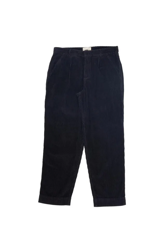 Folk Clothing Signal Pant 8211 Soft Black Cord Mens Trousers