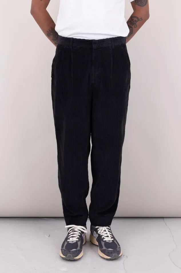 Folk Clothing Signal Pant 8211 Soft Black Cord Mens Trousers