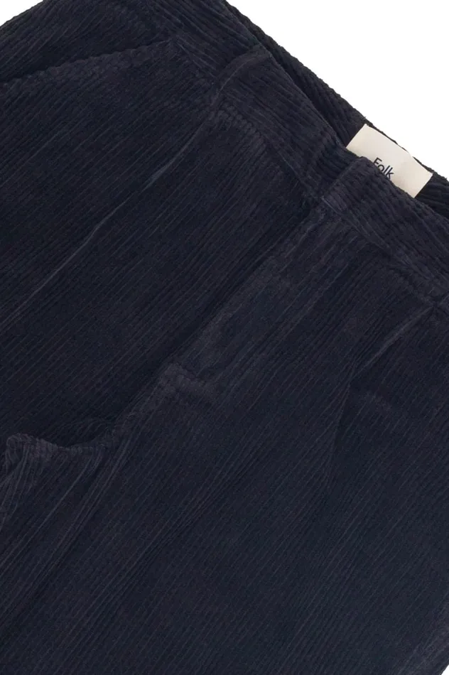Folk Clothing Signal Pant 8211 Soft Black Cord Mens Trousers