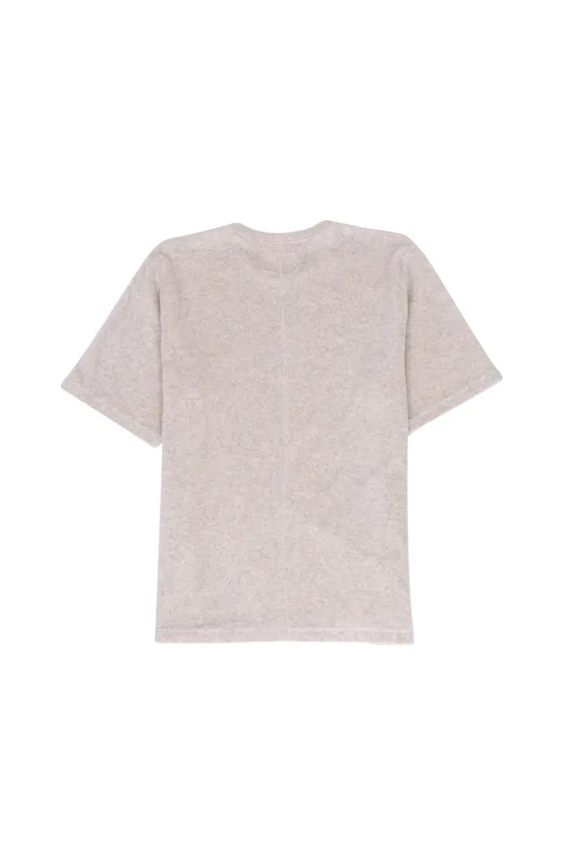 Folk Clothing SS Loopback TShirt 8211 Greige Melange Mens TShirts