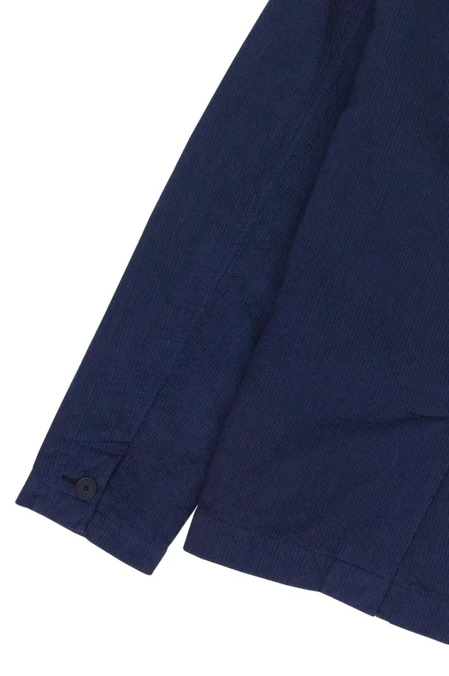 Folk Clothing Wide Fit Blazer 8211 Navy Topstitch Mens Outerwear