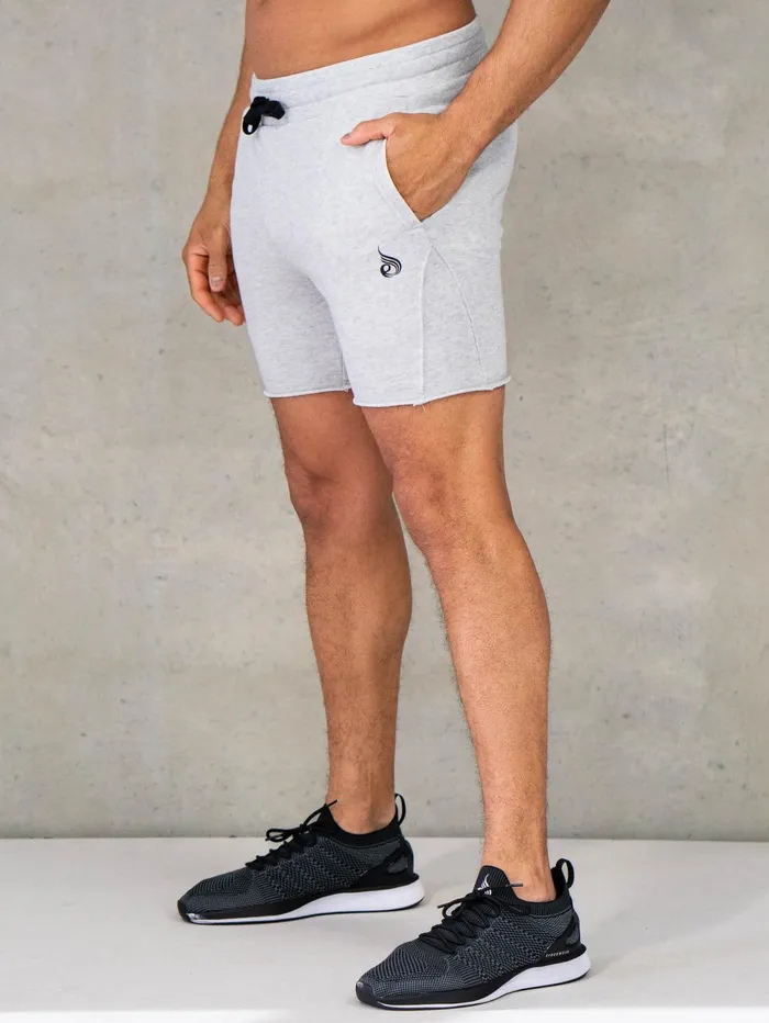 Force 6quot Track Short 8211 Chalk Grey Marl Men Ryderwear Gym Shorts