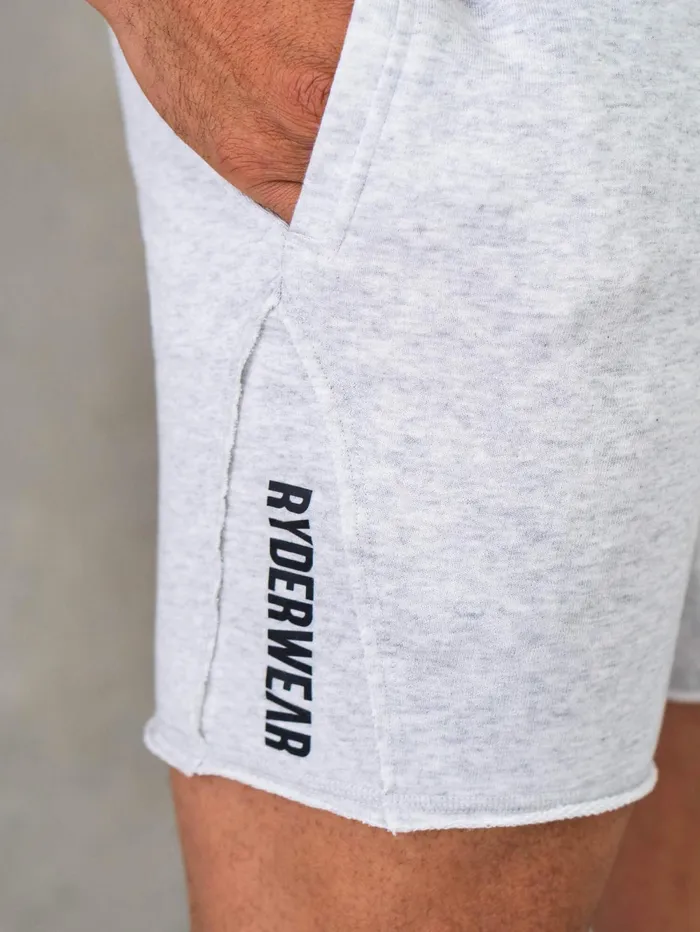 Force 6quot Track Short 8211 Chalk Grey Marl Men Ryderwear Gym Shorts