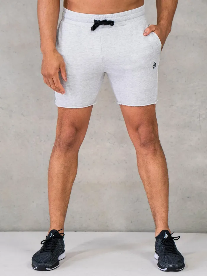 Force 6quot Track Short 8211 Chalk Grey Marl Men Ryderwear Gym Shorts