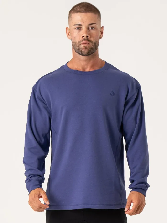 Force Crew Neck 8211 Indigo Men Ryderwear Tops