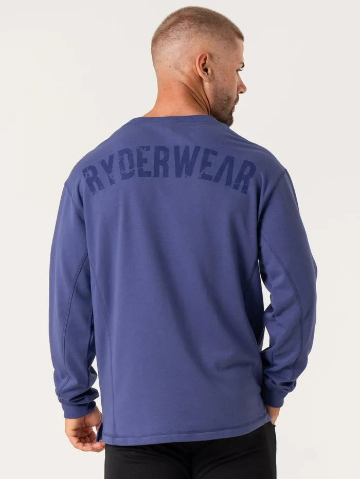 Force Crew Neck 8211 Indigo Men Ryderwear Tops