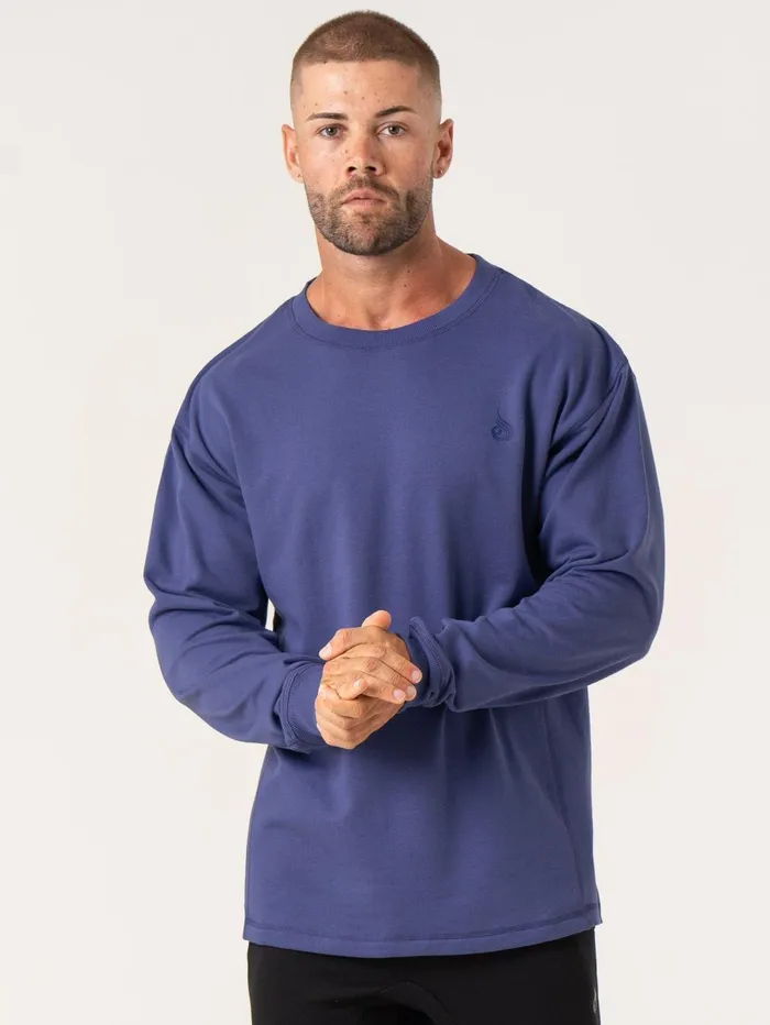 Force Crew Neck 8211 Indigo Men Ryderwear Tops
