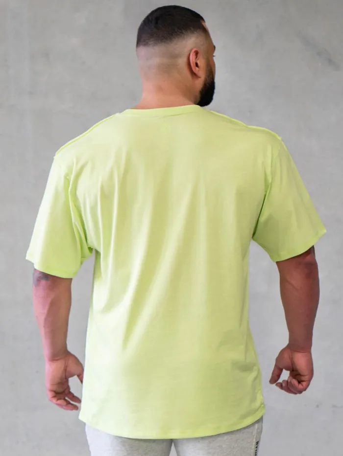 Force Oversized TShirt 8211 Lime Men Ryderwear Tops