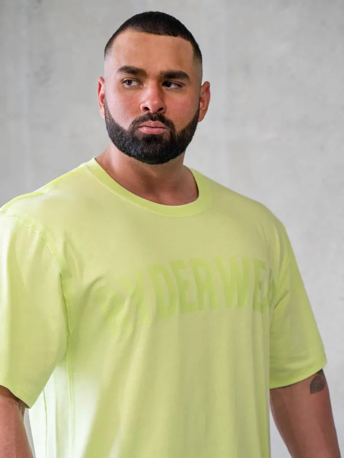 Force Oversized TShirt 8211 Lime Men Ryderwear Tops