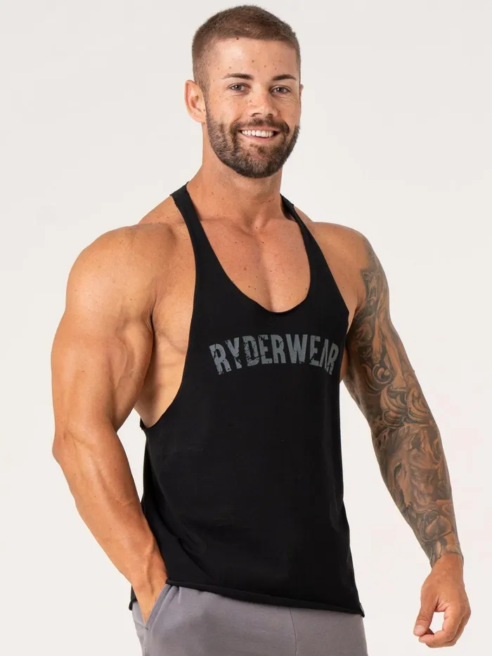 Force Stringer 8211 Black Men Ryderwear Tops