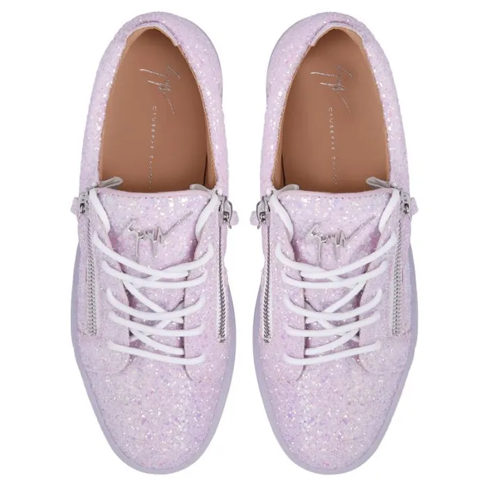 Frankie Glitter Pink Men Giuseppe Zanotti Sneakers