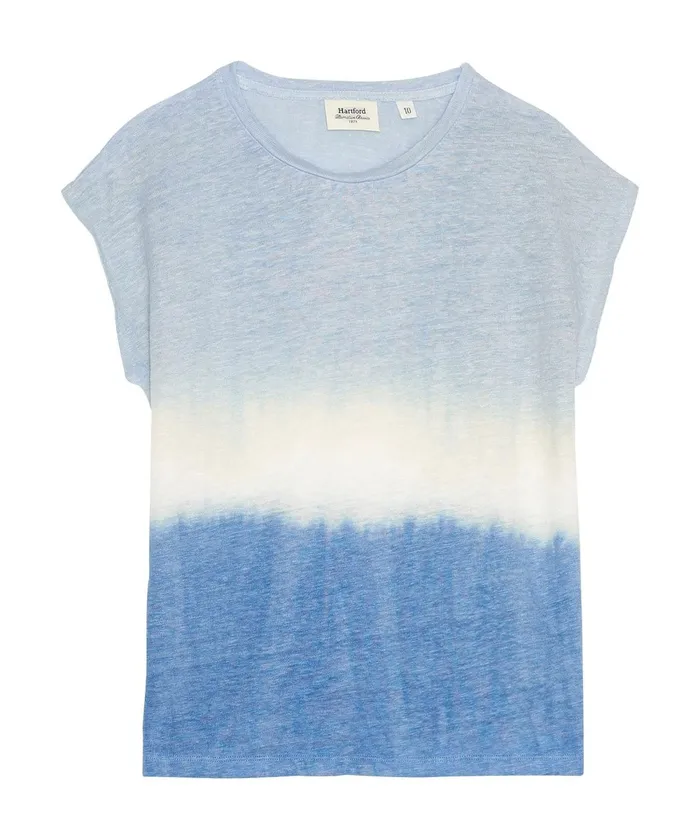 Girls Hartford Clothing Blue Dip Dyed Girls Tegwen TShirt