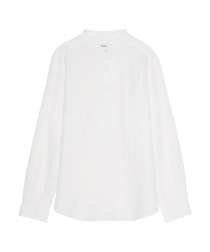 Girls Hartford Clothing White Double Cotton Gauze Codex Shirt