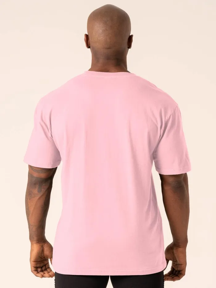 Grit Oversized TShirt 8211 Pink Men Ryderwear TShirts