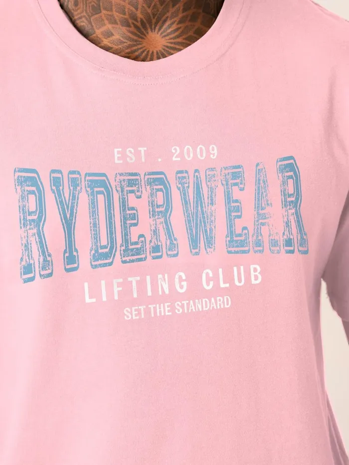 Grit Oversized TShirt 8211 Pink Men Ryderwear TShirts