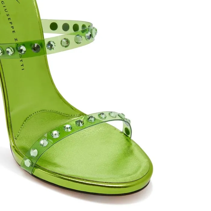 Harmony Shine Green Women Giuseppe Zanotti Sandals