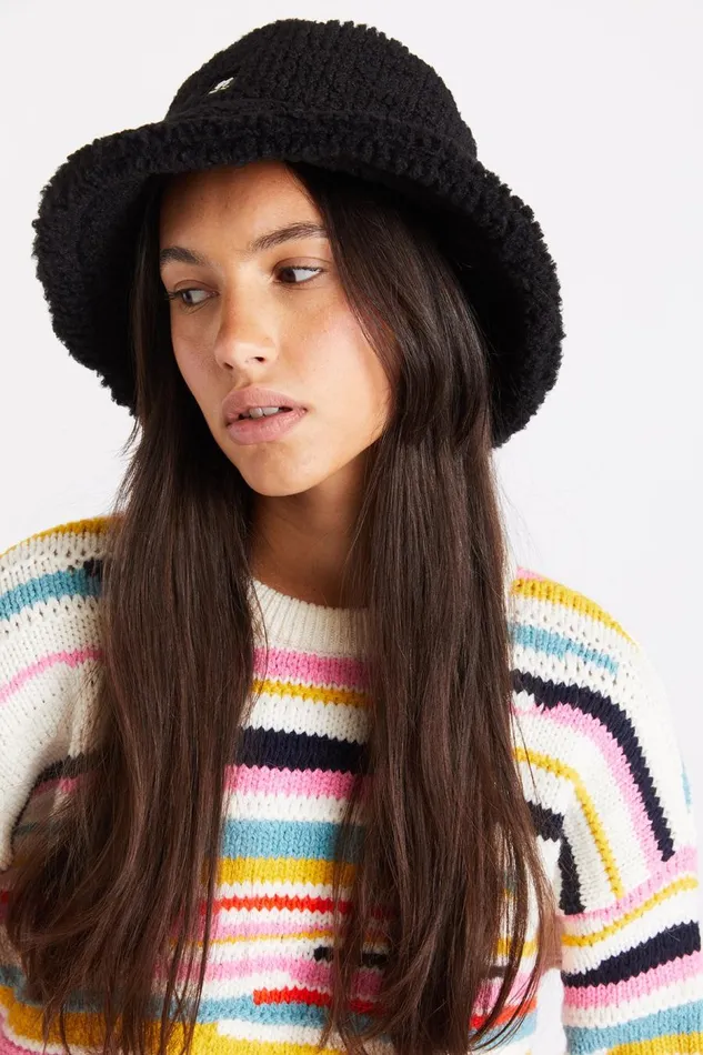 Hat Black 8211 MOONBOW MALAQUIAS Black Women Banana Moon Beanies and Hats