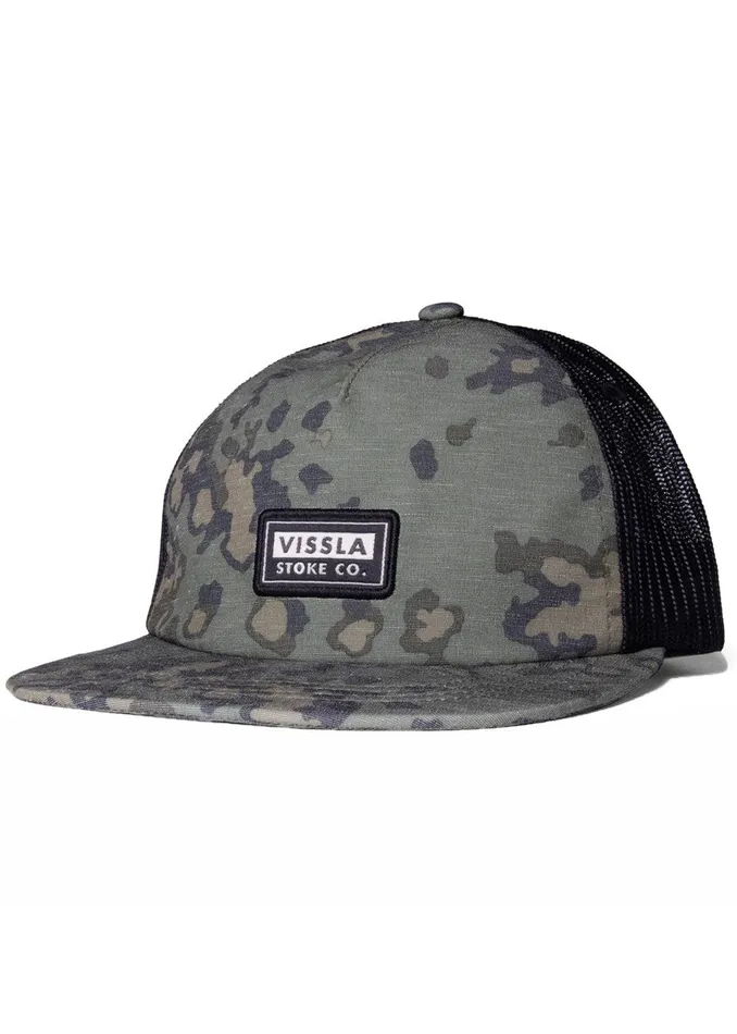 Hats Men Vissla Lay Day Eco Trucker Ii Hat Camo