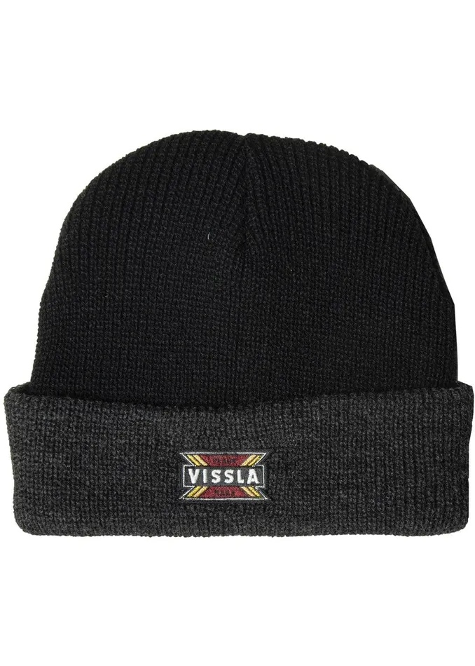 Hats Men Vissla Solid Sets Eco Beanie Black