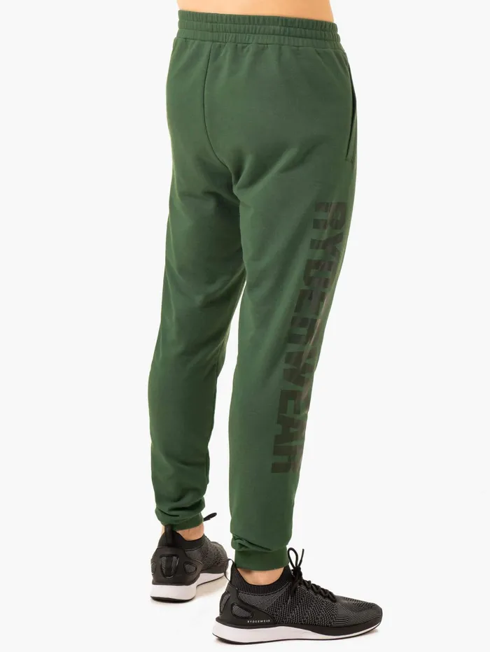 Heritage Fleece Track Pants 8211 Green Men Ryderwear Gym Pants