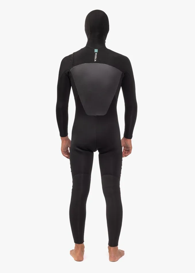 Hooded Wetsuits Men Vissla 7 Seas 543 Full Hooded Chest Zip Wetsuit Black Hooded Wetsuits Men Vissla 7 Seas 543 Full Hooded Chest Zip Wetsuit Black