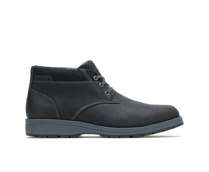 Hush Puppies Boots Beauceron Short Ice Black Waterproof Leather 8211 Men