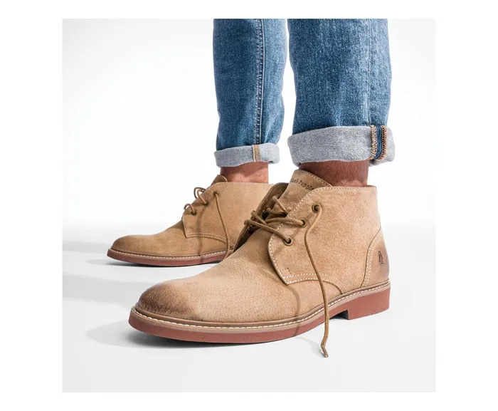 Hush Puppies Boots Detroit Chukka Cognac Leather 8211 Men
