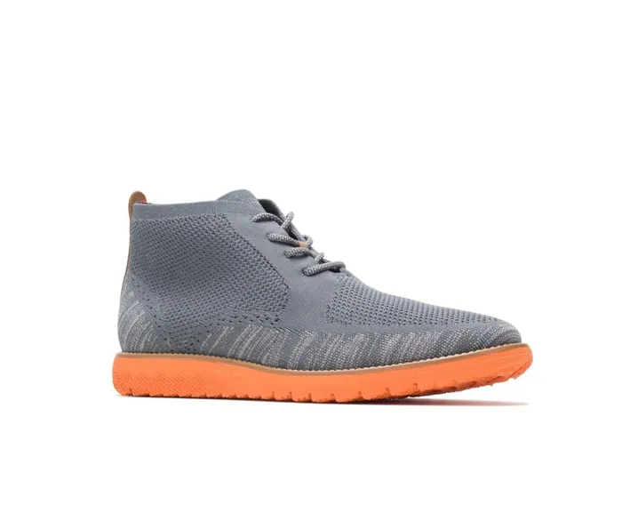 Hush Puppies Boots Expert Chukka Knit Dark Grey Multi Knit 8211 Orange Outsole 8211 Men Hush Puppies Boots Expert Chukka Knit Dark Grey Multi Knit 8211 Orange Outsole 8211 Men