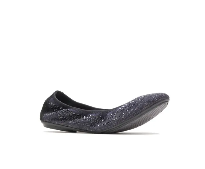 Hush Puppies Flats and SlipOns Chaste Ballet Black Stud 8211 Women Hush Puppies Flats and SlipOns Chaste Ballet Black Stud 8211 Women
