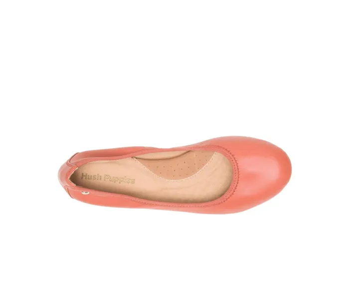 Hush Puppies Flats and SlipOns Chaste Ballet Ginger Spice Leather 8211 Women Hush Puppies Flats and SlipOns Chaste Ballet Ginger Spice Leather 8211 Women
