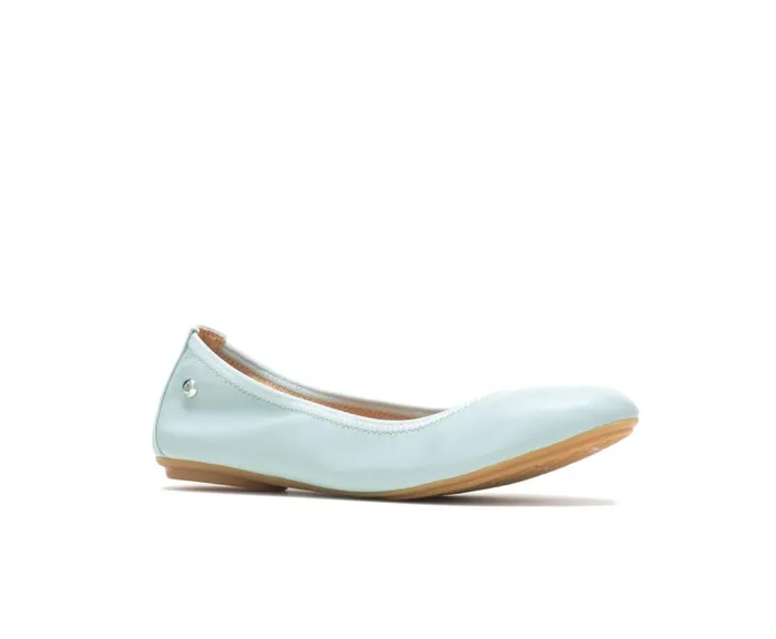 Hush Puppies Flats and SlipOns Chaste Ballet Seafoam Leather 8211 Women Hush Puppies Flats and SlipOns Chaste Ballet Seafoam Leather 8211 Women