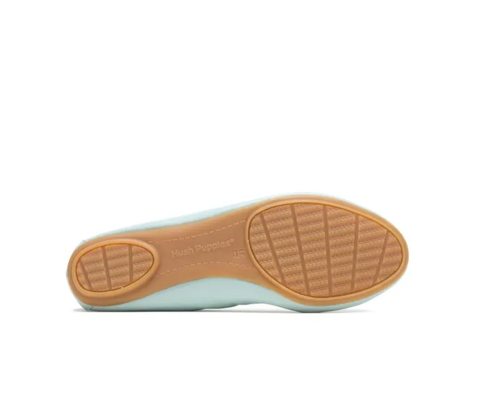 Hush Puppies Flats and SlipOns Chaste Ballet Seafoam Leather 8211 Women Hush Puppies Flats and SlipOns Chaste Ballet Seafoam Leather 8211 Women