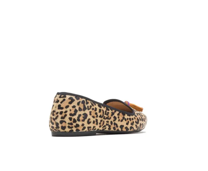 Hush Puppies Flats and SlipOns Sadie Tassel SlipOn Leopard Calf Hair 8211 Women Hush Puppies Flats and SlipOns Sadie Tassel SlipOn Leopard Calf Hair 8211 Women