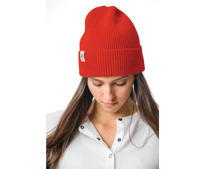 Hush Puppies Hats Knit Beanie Brick Orange 8211 MenWomen