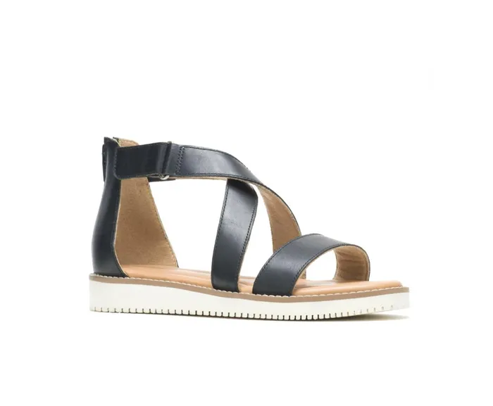 Hush Puppies Sandals Briard X Back Zip Black Leather 8211 Women Hush Puppies Sandals Briard X Back Zip Black Leather 8211 Women