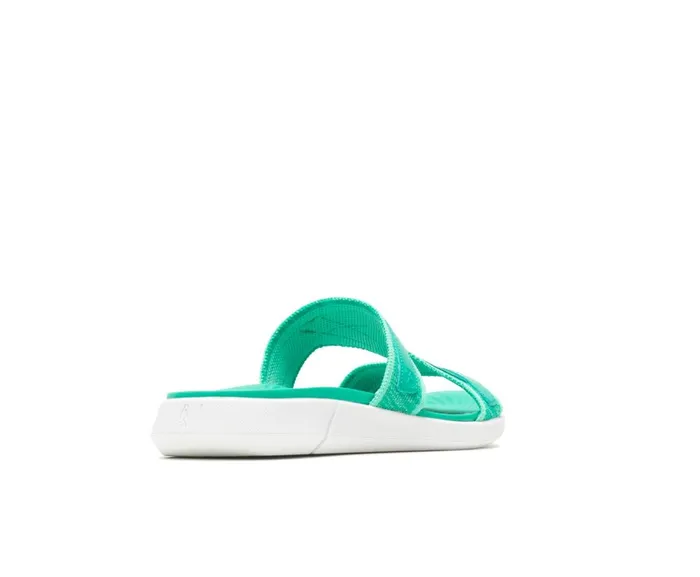 Hush Puppies Sandals Willa Knit Slide Deep Green Knit 8211 Women